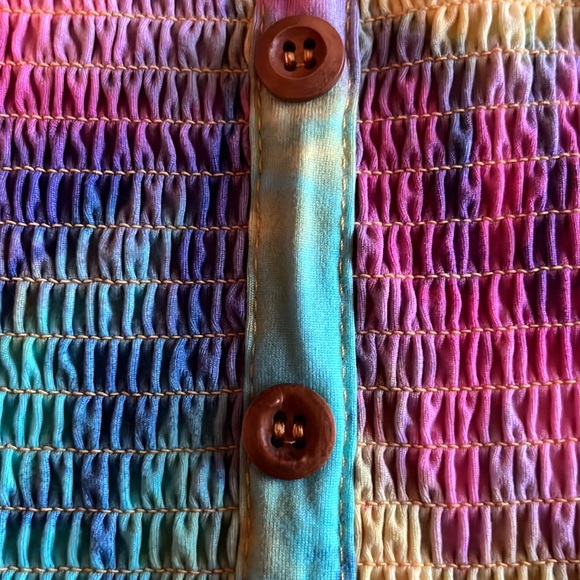 Tie Die Cap sleeve top - Picture 4 of 5